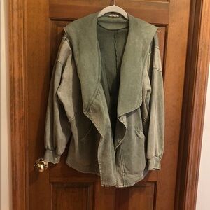 Easel Lightweight Jacket in Stonewashed Gray